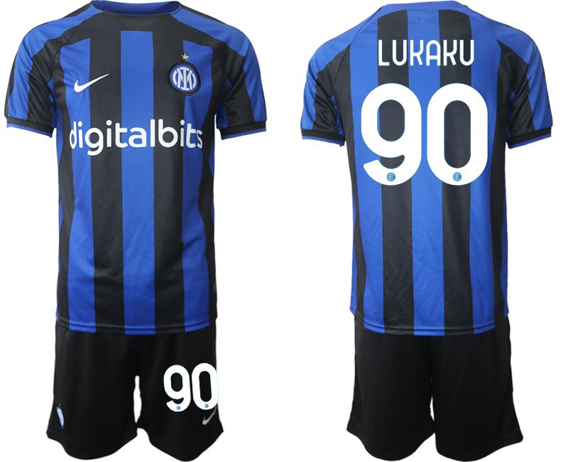 Men 2022-2023 Club Inter Milan home blue #90 Soccer Jersey